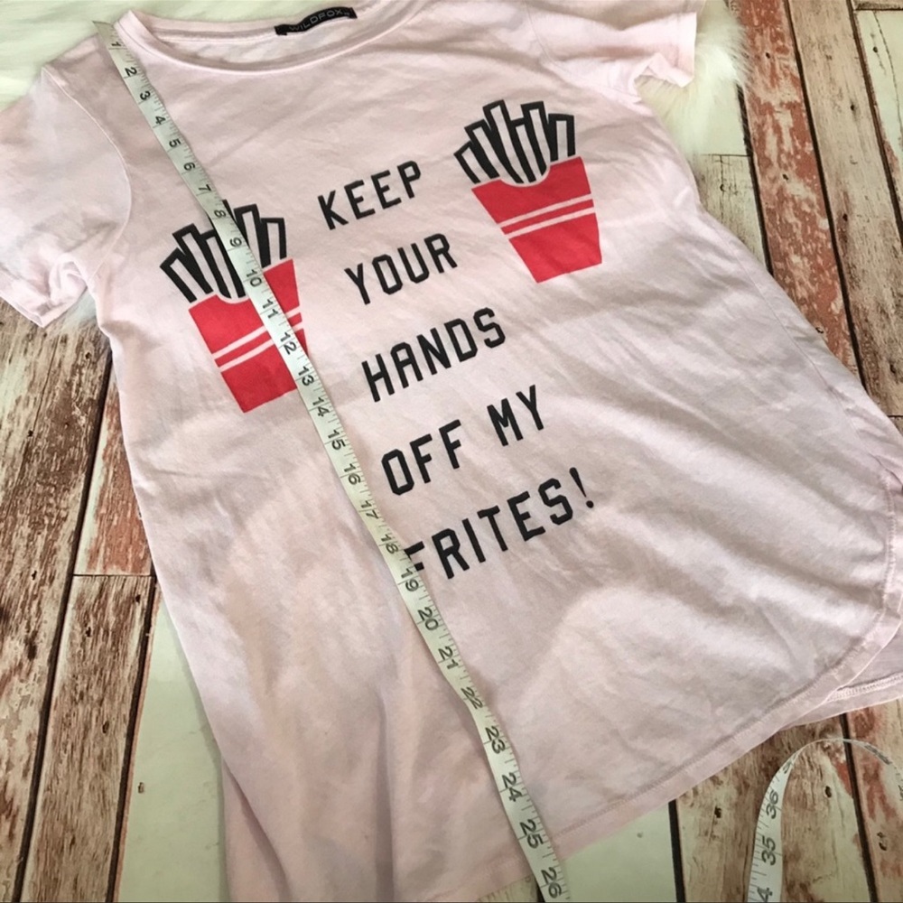 Wildfox T-Shirt Pink Keep Your Hands Off My Frites
Size XS - Picture 6 of 9